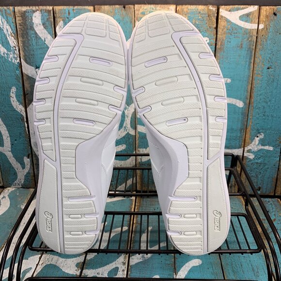 NEW Asics Cheer 8 White/Silver Cheerleader Athletic Shoes Q654Y Womens Size 8 - Picture 9 of 10